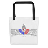 No Right Turn - Tote Bags