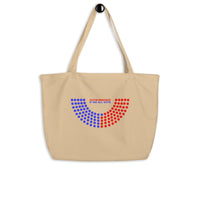 Blue Majority - Large Organic Tote Bag